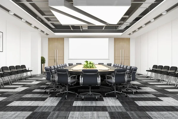 Rendering Business Meeting Room High Rise Office Building — Stock Photo, Image