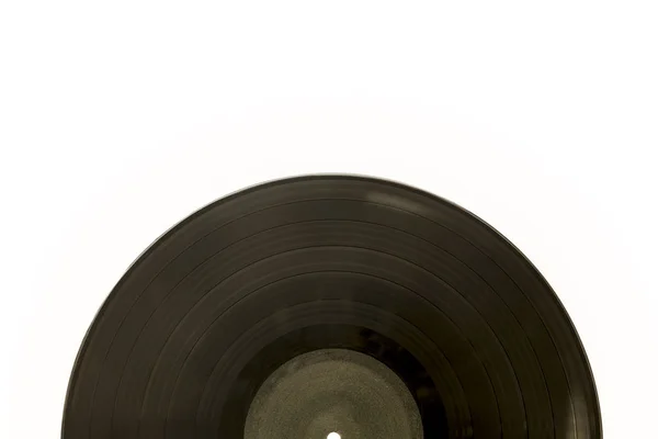 Vinylskiva på vit — Stockfoto