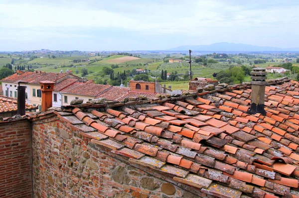 La vista sobre los techos de las casas . — Foto de Stock