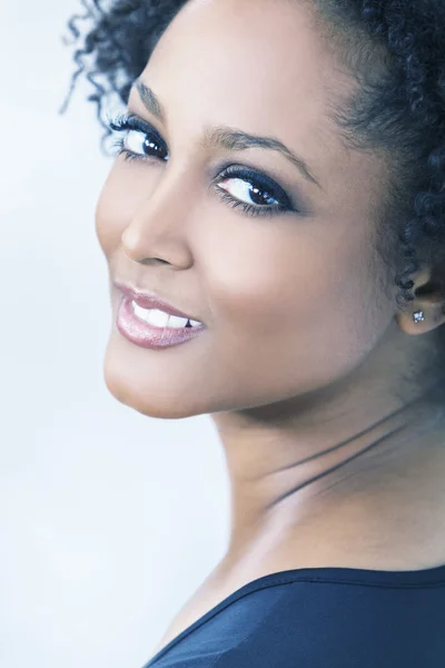 Beautiful Mixed Race African American Girl Woman — Stock Photo, Image