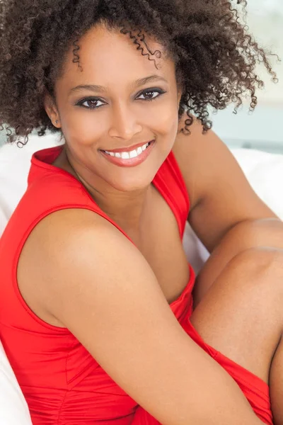 Happy Mixed Race African American Girl — Stock Photo, Image