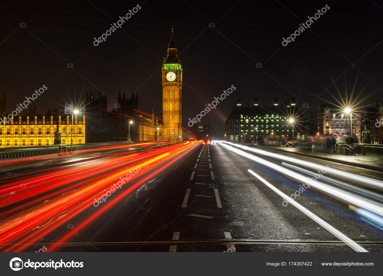 Night Traffic On Westminster Bridge By Big Ben London England Stock Photo C Dmbaker Night Traffic On Westminster Bridge By Big Ben London England Stock Photo C Dmbaker