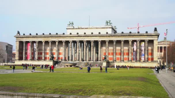 Berlin Altes Museum Museum Island Berlin Allemagne Février 2019 Berlin — Video