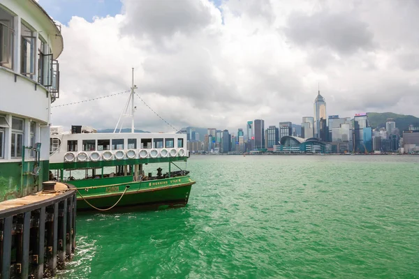 Hong Kong Harbour Mei 2015 Star Ferry Aan Terminal Hong — Stockfoto