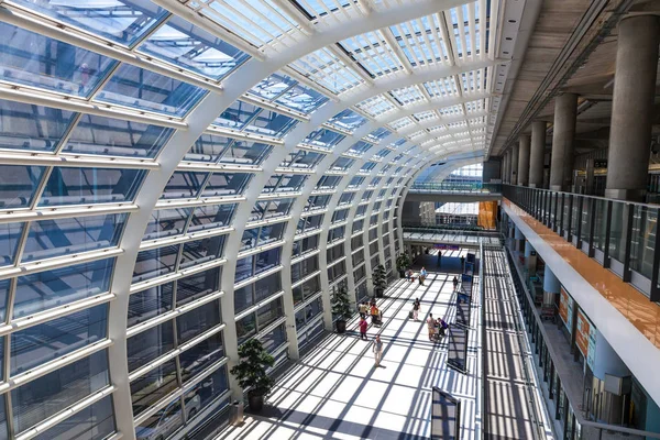 Airport Terminal Hong Kong Airport June 2015 Passengers Airport Hong — Stockfoto