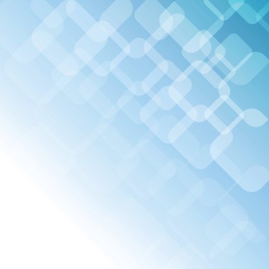 Geometrik şekiller ile mavi arka yumuşak plan