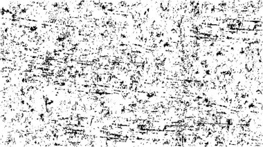 Doku grunge monokrom soyut vektör arkaplanı. Kalıplı şablon, kentsel çizik duvar kağıdı. Tahılla retrovintage kirli efekt