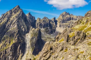 Tatras yüksek. Slovakya. Lomnicky eyer görüntülemek.