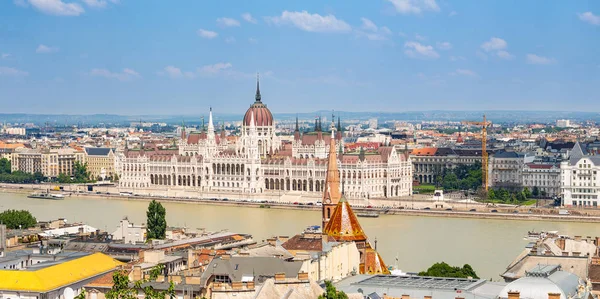 Budapest City Landscape Danube River Parliament Touristic Part City Budapest — Stock Photo, Image