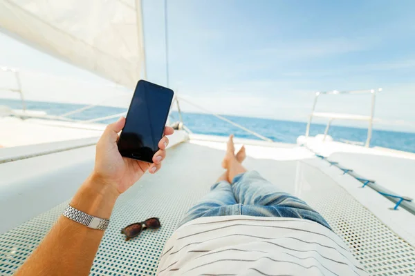 Rest on a yacht — Stock Photo, Image