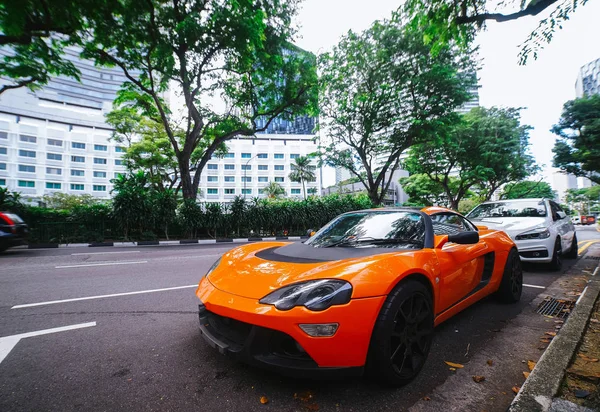 Parked sports car. Stock Picture