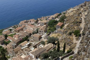 Monemvasia kasaba, Laconia, Yunanistan