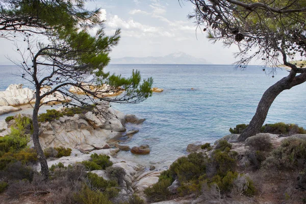 Kavourotripes beach, Sithonia, Halkidiki, — Zdjęcie stockowe