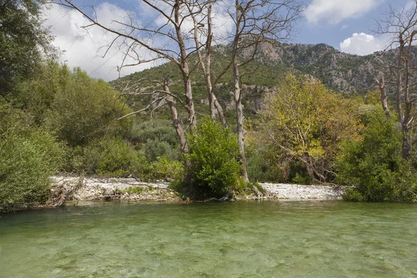 Aheron Nehri, Thesprotia, Epirus, Yunanistan — Stok fotoğraf