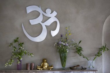 Doğu dini veya ruhani dekorasyon ve modern tesislerinde 
