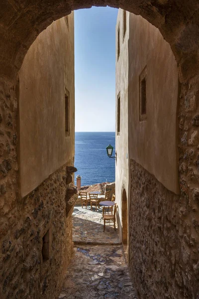 Monemvasia kasaba, Laconia, Yunanistan