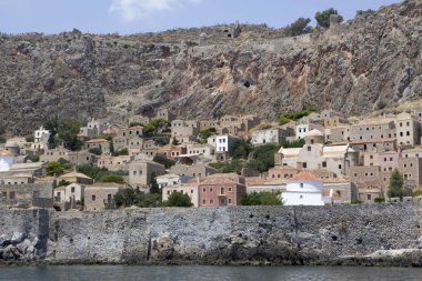 Monemvasia town, Laconia, Peloponnese, Yunanistan