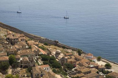 Monemvasia town, Laconia, Peloponnese, Yunanistan