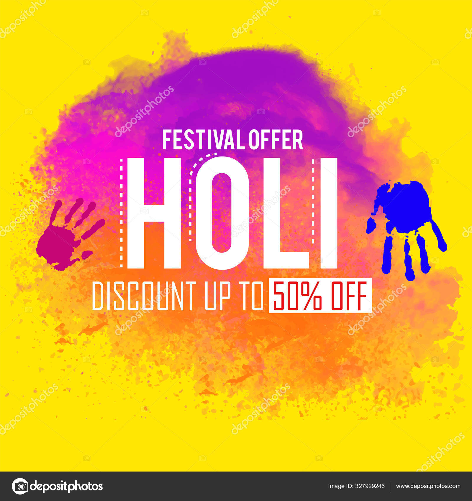 Vector Poster Banner or Flyer design for Holi Fest Party celebration Indian Festival Colourful powder paints and abstract ornament background Stock Vector Image Art Alamy