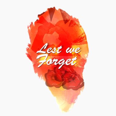 Decorative paper poppy for Anzac Day is a national day of remembrance in Australia and New Zealand. Lest we forget.