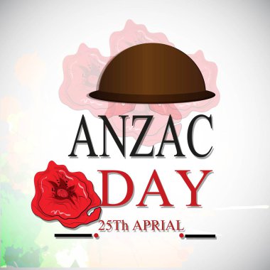 Decorative paper poppy for Anzac Day is a national day of remembrance in Australia and New Zealand. Lest we forget.