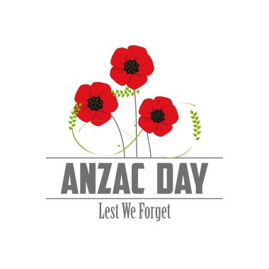 Decorative paper poppy for Anzac Day is a national day of remembrance in Australia and New Zealand. Lest we forget.