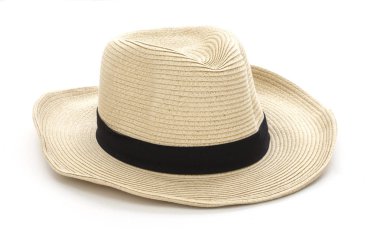 Beyaz arka plan üzerinde Vintage şapka