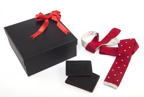 Gift box and shirts — Stock Photo, Image