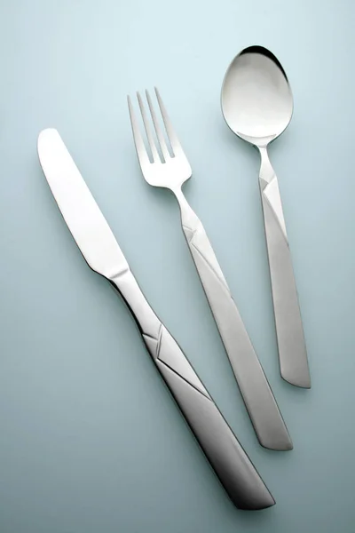 Łyżka widelec i nóż — Zdjęcie stockowe