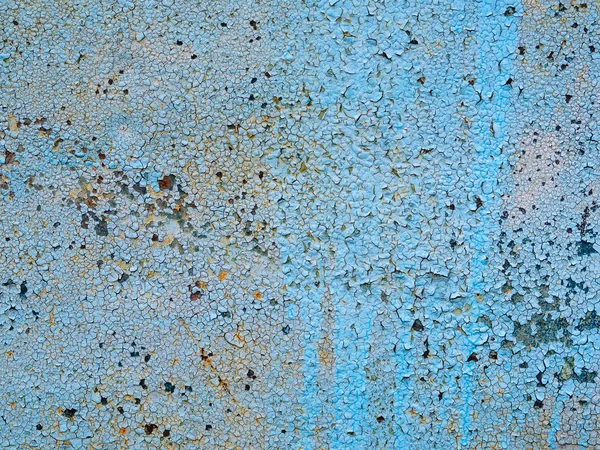 Textura Amarela Azul Abstrata Com Rachaduras Grunge Tinta Rachada Uma — Fotografia de Stock