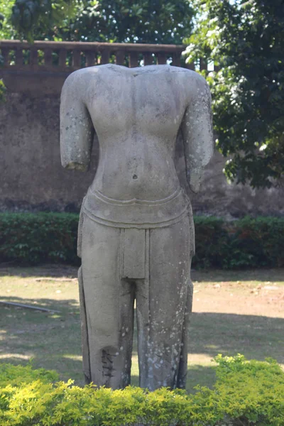 Oude Boeddhabeelden, Wang Narai Lopburi — Stockfoto