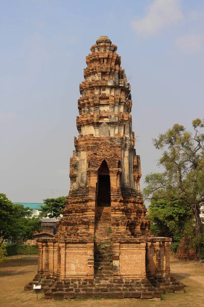 Tailandia parque histórico LOPBURI, edificio antiguo, normalmente vista estatua . —  Fotos de Stock