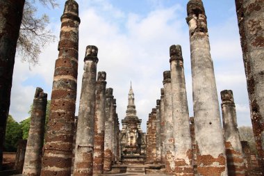 Sukothai Tarih Parkı, Thailand.Ancient Tapınağı bu yerde.