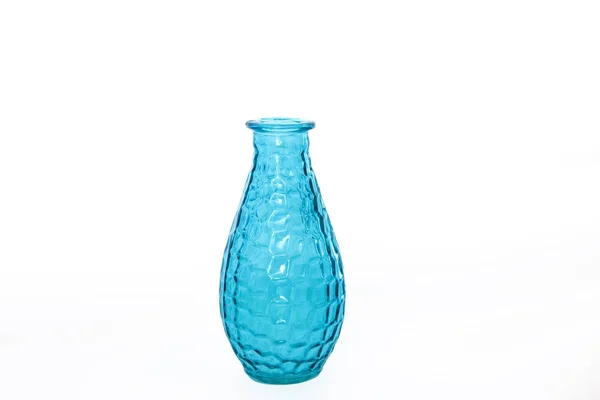 Isoler vase bleu sur fond blanc . — Photo