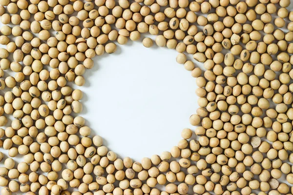 Üstten Görünüm, kapalı kadar yığın doku soya fasulye boşluk ile ben