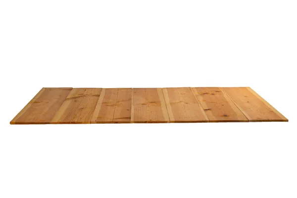 Isolate dirty wooden board on white bakcground with clipping pat — Stock Photo, Image