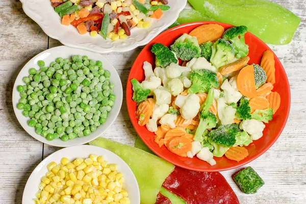 Замороженные овощи сохраняют все питательные вещества — стоковое фото