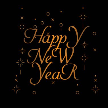 Yeni yılınız kutlu olsun renkli tasarım