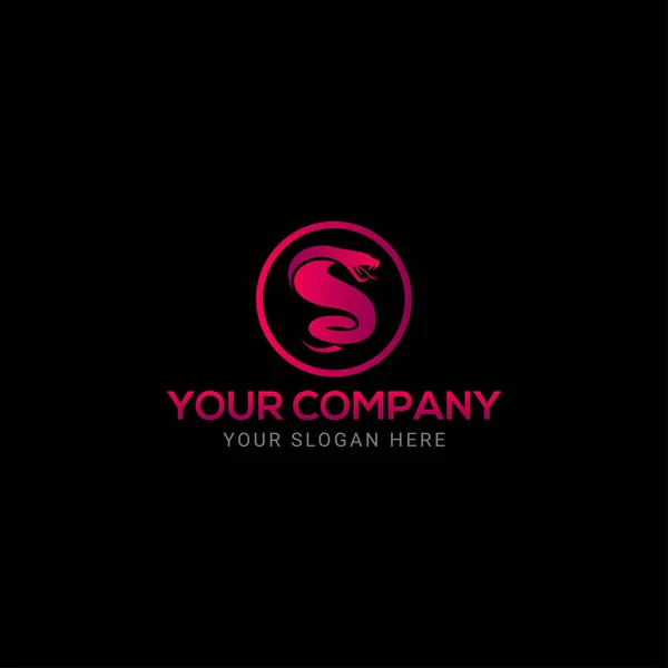 Yaratıcı renkli yılan logosu tasarımı