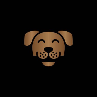 yaratıcı renkli köpek yüzlü logo tasarımı