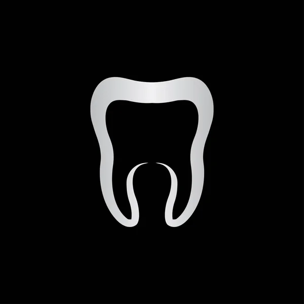 Yaratıcı soyut diş logosu vektörü — Stok Vektör