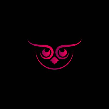 Yaratıcı şirin baykuş logosu tasarımı