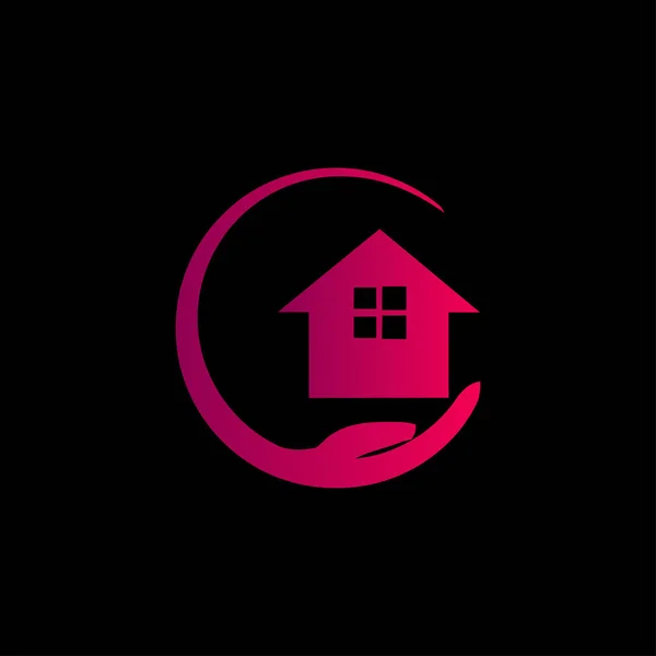 El, Ev, güvenli ev simgesi, güvenli ev renkli logo tasarımı