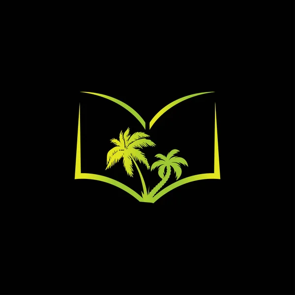 Diseño del logotipo del libro de plantas Creative Tree — Archivo Imágenes Vectoriales