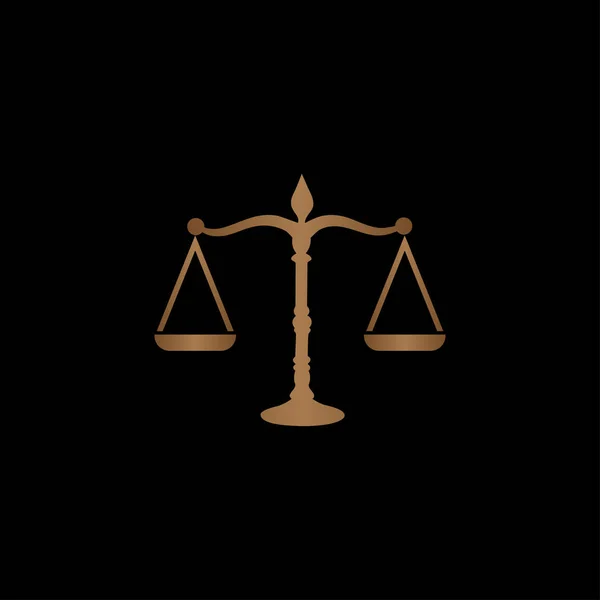 Law office symbols with scales of justice vector — ストックベクタ