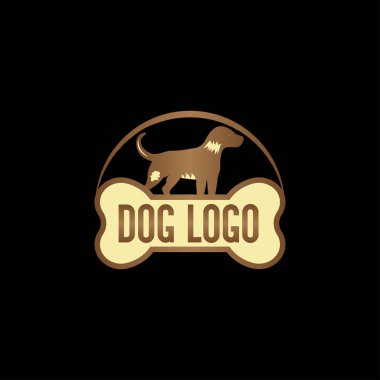 Modern Köpek logo tasarım vektörü