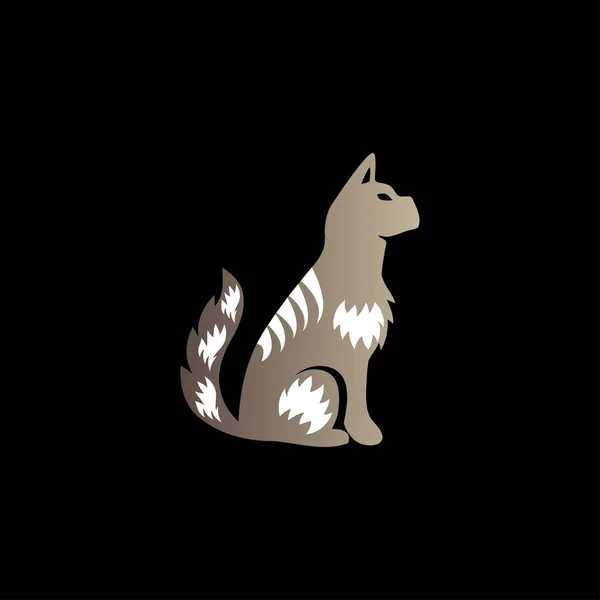 Logo pour chien, design moderne de logo vecteur pour chien — Image vectorielle