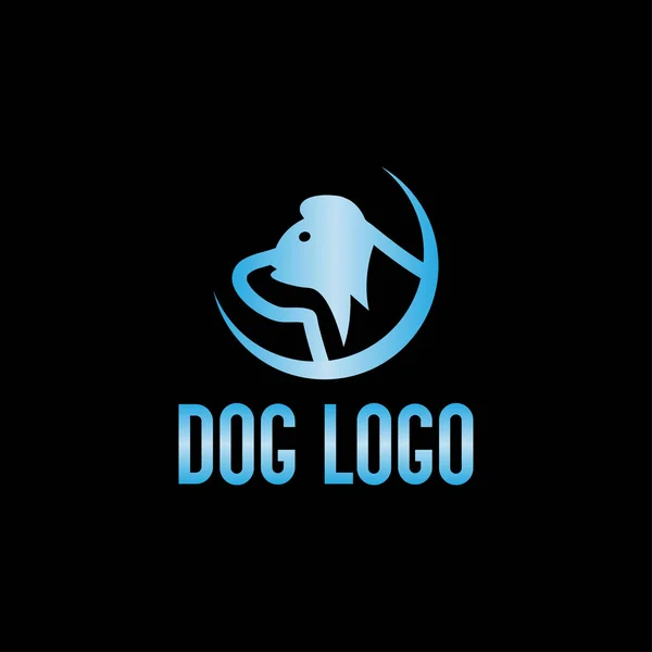 Logotipo colorido criativo do cão, cabeça do cão, projeto do logotipo do cão — Vetor de Stock