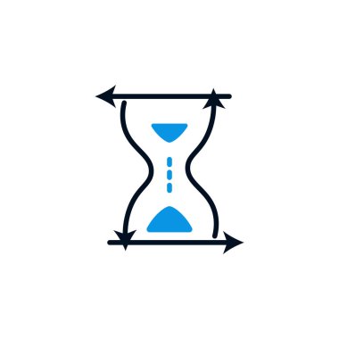 kum saati ikonu vektör illüstrasyonu