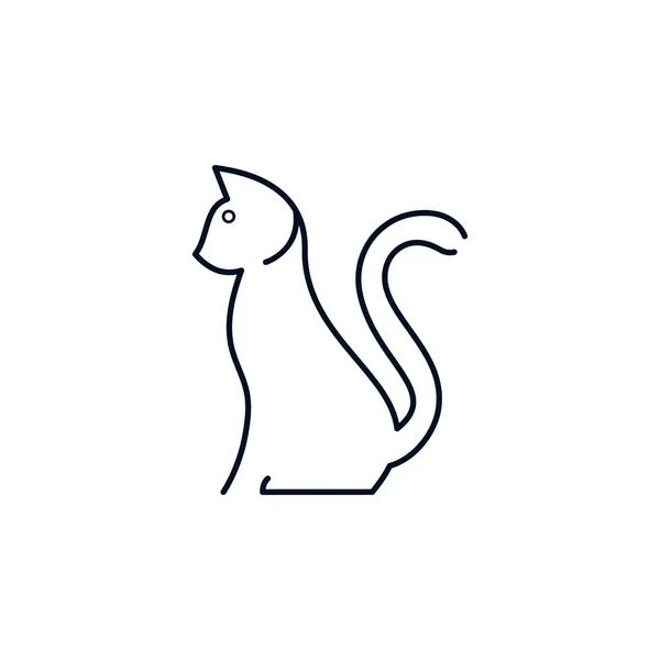 Kreatives Cat Icon Vektor Design — Stockvektor